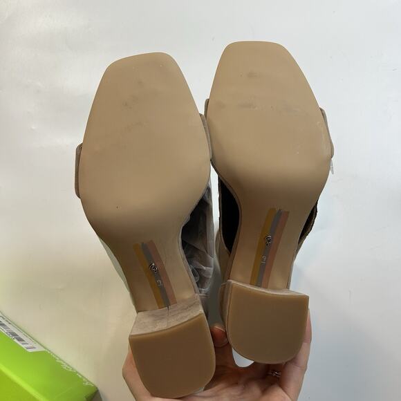 Sam Edelman Daniella Women’s 9 Block Heel in Oatmeal Suede G2191L3250 - Picture 8 of 9